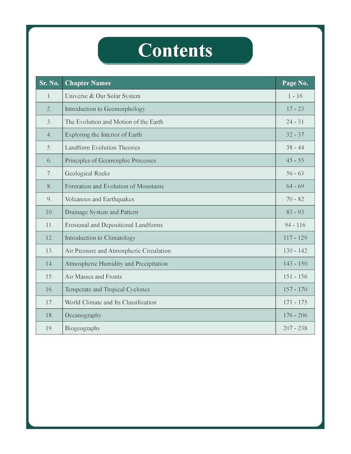 Physical Geography Book (English) Advance Foundation